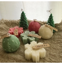 Christmas ball snowflake aromatherapy homemade handmade candles ins niche romantic companion gift Nordic festival decoration