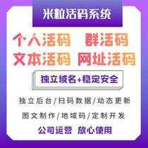 Rice live code system Two-dimensional code Live code Web design Live code WeChat live code Dynamic two-dimensional code management