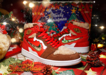 HANZIPRODUCT man produced sneakers custom original plush corduroy Christmas theme gift
