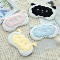 Cute cartoon cotton eye mask sleep shading breathable male and female students ice bag hot compress eye mask adjustable