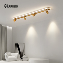 Track light spotlight light light luxury LED ceiling lamp home Nordic light creative living room background wall without main light