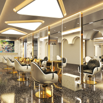 Net Red new hair salon mirror table single-sided double-sided landing simple fashion hairdressing mirror