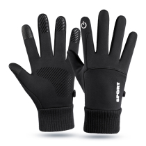 Motorcycle riding gloves winter carbon fiber locomotive warm and waterproof cold men Four Seasons windproof Knight equipment