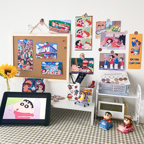 COLA Xiaoxins family and friends crayon Chan wall decoration card poster wall sticker bedroom decoration