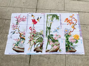 梅兰竹菊十字绣成品-梅兰竹菊十字绣成品促销价格、梅兰竹菊十字绣成品