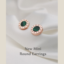 Roman numerals Peacock stone European and American earnestles female lovers pure silver plated 18K gold neutral Japan-ROK sleeping without taking off