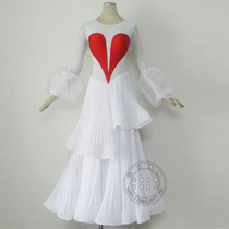 Yiyi dance clothes high-end modern dance dress new national standard dance big dress Tango Waltz pleated dance suit
