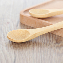 Small wooden spoon honey spoon Japanese spoon solid wood coffee spoon creative handmade childrens tableware