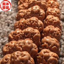 Scarce generation zero 0 petal small golden Gang Bodhi plum pile 108 pieces of meat yellow skin original seed Buddha beads hand string necklace