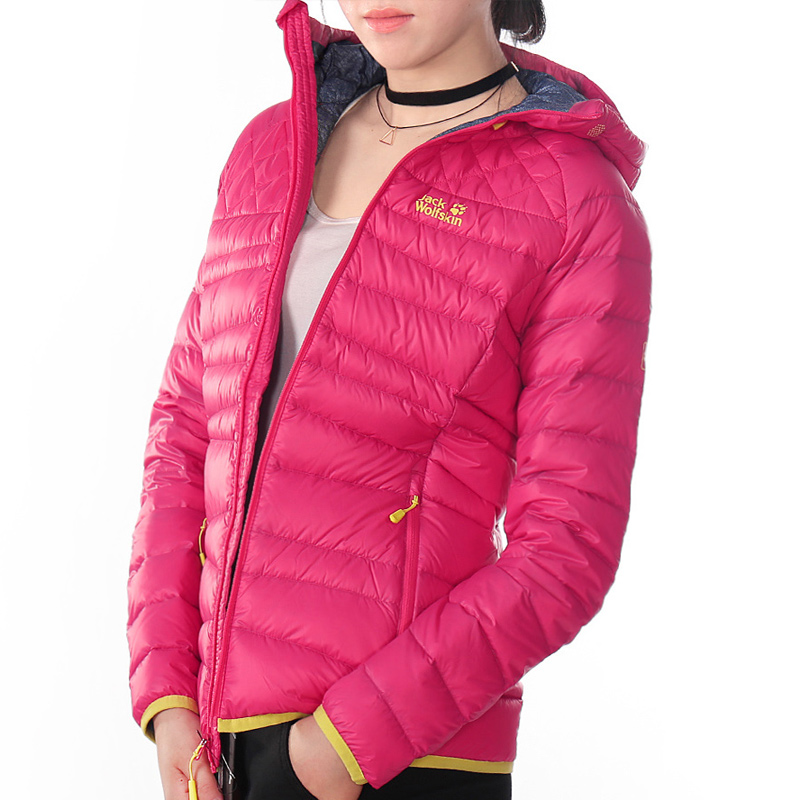 Winter Jack wolfskin wolf claw female outdoor hooded windproof lightweight warm slim down jacket 5009521