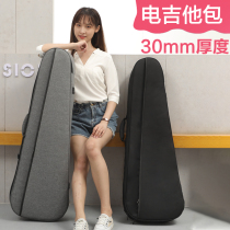 30mm electric guitar bag thickened cotton plus velvet waterproof personality rock electric bass backpack bag box bag box