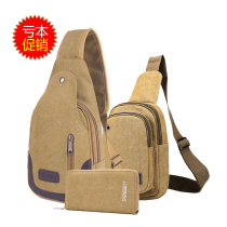 Bag Pack 2019 new mens chest bag Cloth Bag Slanted Satchel Bag Man Bag Single Shoulder Bag Chest Front Small Backpack Casual Purse