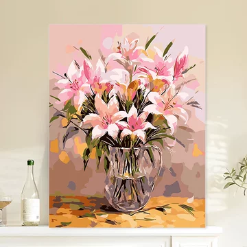 油画百合花-油画百合花促销价格、油画百合花品牌- 淘宝