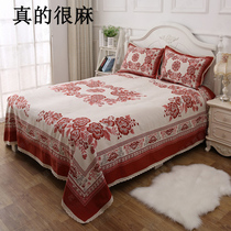 Soft cotton linen fabric thickened sheets for adults and children Four Seasons universal bed sheets bedding three-piece pillowcase