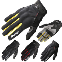 Ruiqi RUIGI motorcycle riding gloves spring and summer thin breathable touch screen knight racing gloves