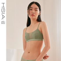 HSIA ya no steel ring bra bralette lace strap cool eyelash French bra bra underwear womens thin