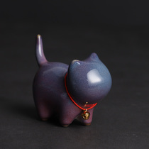 Creative kiln becomes cute cat tea pet ornaments boutique can raise ceramic cute kitty home furnishings tea set table art