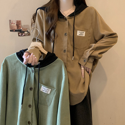 taobao agent Autumn cardigan with hood, design jacket, top, plus size, trend of season, fitted