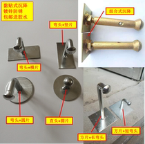 Sticker type L-shaped nail settlement Mark Non-punching measuring nail observation point adhesive displacement control protection point