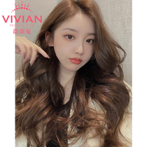  Vivian wig female long curly hair full headgear simulation hairstyle natural hand-woven lace showing medium and large waves Z05