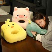 Pillow sleeping special student nap artifact Lying pillow Carrot primary school student nap pillow Lying pillow on the table