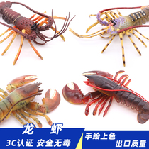 Large simulation lobster model toy static plastic solid marine animal ornaments childrens birthday ceremony