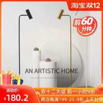 Minimalist reading floor lamp living room sofa Nordic style vertical light luxury design sense advanced atmosphere sense spotlight table lamp