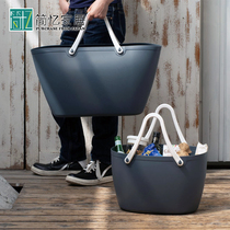 Japans imports of mobile shopping basket laundry basket plastic basket mass picnic basket waterproof bag xi zao lan