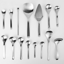 Japan imported Liu Zongliu Zongliu point design series 304 stainless steel tableware spoon dinner spoon dessert spoon small spoon