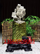 Jinsi Nan wood carving chicken ornaments flowers and birds Phoenix Ebony animal crafts figures shady wood root carving gift gifts