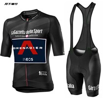 2020 Huanyi new bicycle suit womens summer short sleeve cycling jacket and strap shorts mens style
