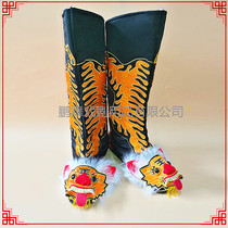 Opera Drama Tiger Boots Drama Shoes Black Tiger Head Face Boots Sun Wukong Boots Ancient Wind Boots Flat Tiger Boots
