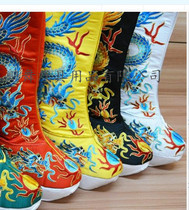 Opera drama high boots Emperor Dragon boots Sichuan opera face embroidered dragon high boots thick bottom Boots Boots Boots thick bottom dragon boots