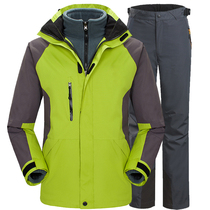 Stormsuit suit men and women autumn winter two-piece three-in-one jacket windproof waterproof outdoor mountaineering suit
