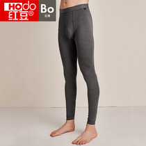 Red bean mens long trousers single piece thin modal warm inner wear leggings autumn and winter pants cotton wool pants