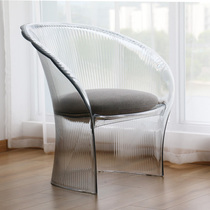 Transparent clubhouse creative Nordic designer home chair acrylic leisure balcony sales department reception Model Room