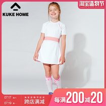 KUKE2021 Summer Childrens Tennis Breathable comfortable Girls Short Sleeve Short Skirt Sports Shorts suit