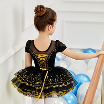 2021 summer girls cotton dance costume childrens embroidery ballet dance skirt toddler performance dress TUTU skirt 1821