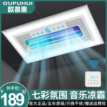 Oupuhui Liangba Lighting Two-in-One Kitchen Embedded Integrated Ceiling Cold Fan Air Conditioning Toilet Cold Pa