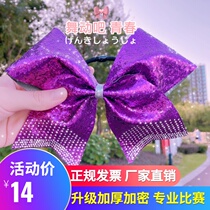 Cheerleading Competition Headwear Professional Competition Diamond Aerobics Intercourse Exercise Props Hair Decoration Hairband Lara Colored Ball
