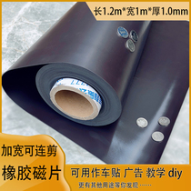 1 2m wide permanent magnet rubber soft magnet sheet Strong magnetic plate Advertising photo magnetic cutting magnetic material magnetic magnetic sheet
