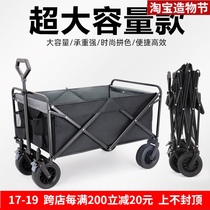 Pocket mouse plus folding trolley Childrens supermarket shopping Outdoor fishing camping photography Portable trolley truck