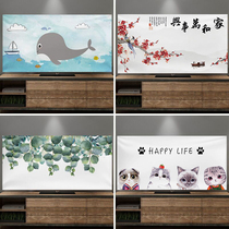 LCD TV dust cover TV cover TV cloth dust cloth dust cover cover household 55 inch cover towel