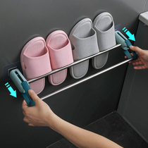 Toilet shoe rack wall-mounted bathroom non-perforated door drain wall shoe storage artifact rack