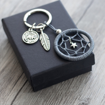 (Youmengxuan)Handmade twelve constellations dream catcher keychain DIY material bag pendant bag pendant
