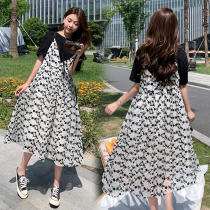 Pregnancy Woman Dress Foreign Trade Discount Store Mall Special Cabinet Withdrawal Cabinet Cut Mark Womens Dress Clear Cabin Pure Cotton Harness With Dress Suit Tide