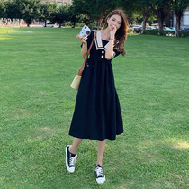 Pregnant womens foreign trade discount mall counter withdrawal cabinet cut mark Womens clearance chiffon loose Korean plaid dress