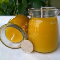 Pudding Cup beeswax candle handmade natural beeswax prayer Waldorf Yoga Bar coffee glass candle holder