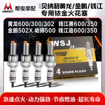 Suitable for Benally Huanglong 600 300 Fortune Wings Club 502X Qianjiang Chase 600 350 Motorcycle Iridium Spark Plug