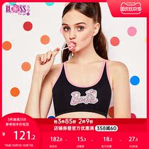 (12-18 years old) Ancient and modern flower Barbie joint comfort sports bra cute girl student underwear 0LS11